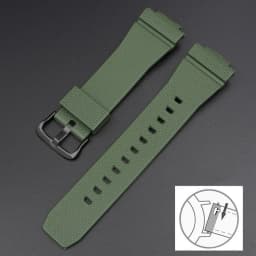 Oak Rubber Strap For Casio G-Shock GA-2100 GM-2100 Quick Release TPU Resin Men Sport Diving Watch Band Bracelet Accessories 16mm