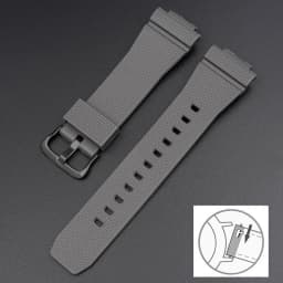 Oak Rubber Strap For Casio G-Shock GA-2100 GM-2100 Quick Release TPU Resin Men Sport Diving Watch Band Bracelet Accessories 16mm