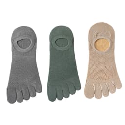 3 Pairs/lot Men's Socks Breathable Sweat Novelty Toe Socks Fashion Casual Breathable Finger Boat Sock High Quality Sox for Male