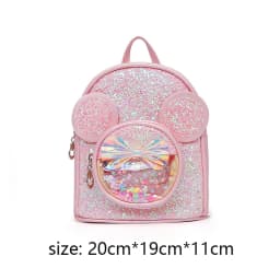Cute Children Bag Fashion Sequin Kindergarten Backpacks for Baby Girls Cartoon Mouse Casual Backpack Princess Bag Girls Gifts