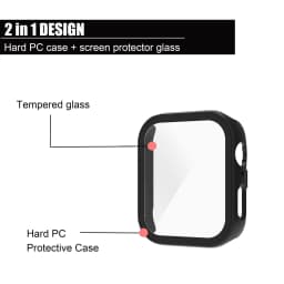 Glass+Case For Huawei Watch Fit 5 4 3 All-Around Screen Protector Hard PC Bumper Tempered Watch Case Huawei Watch Fit 5 4 Pro