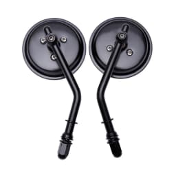 M8 Motorcycle Round Rearview Mirror Side Mirrors Retro Rear Mirrors for Harley Dyna Bobber Chopper Sportster Old School Touring