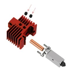 Hotend For Bambu Lab P1P X1C P1S X1 V2.0 Upgrade Hot End Print Head 3D Printing Parts for Bambulab