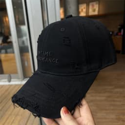 New Big Head Sports Hat Women Versatile Embroidery Contrasting Baseball Cap Men Outdoor Leisure Sunshade Adjustable Hip-hop Hat