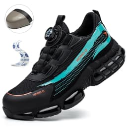 Rotating Button Safety Shoes Men Anti-smash Anti-puncture Work Shoes Fashion Men Safety Sport Shoes Security Protective BootsMen