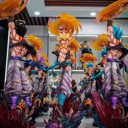 JT Studio Dragon Ball Gogeta Anime Figures 45cm SSj3 Gogeta Action Figurine PVC Statue Desk Decoration Collection Model Toy Gift