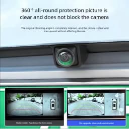 2PCS Car Camera Protective Cover Front Bumper Camera Anti-Scratch Shield Lens Guard PC Protective Cover Kits