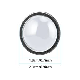 2PCS Car Camera Protective Cover Front Bumper Camera Anti-Scratch Shield Lens Guard PC Protective Cover Kits