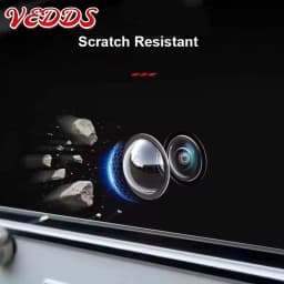 2PCS Car Camera Protective Cover Front Bumper Camera Anti-Scratch Shield Lens Guard PC Protective Cover Kits