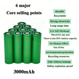 Original Sony 18650 VTC6 lithium-ion rechargeable 18650 battery VTC6 30A 3000mah ForSony electric tool flashlight