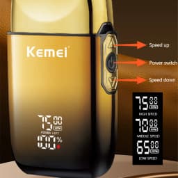 Kemei KM-TX10 Electric Shaver Hair Rechargeable Beard Foil Razor For Men Bald Head Shaving for Men Machine