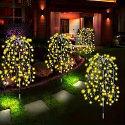 LED Wire String Fairy Light Solar Firework Lights Outdoor Waterproof Solar Lawn Lamp for Villas Gardens Paths Party Decor
