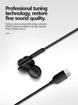 Type C Wired Earphone For Samsung Galaxy S24 S23 S22 S21 Ultra Plus Fe 3.5mm Earbud Headphones For A54 A34 A53 Phone Accessories