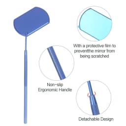 1 Pc Magnifying Checking Eyelash Extension Makeup Mirror Stainless Steel Handle Beauty Tool for False Eyelashes Grafting Tools