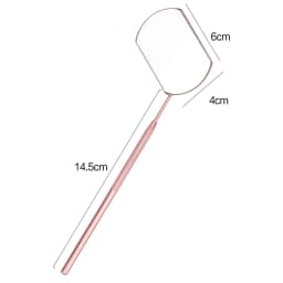 1 Pc Magnifying Checking Eyelash Extension Makeup Mirror Stainless Steel Handle Beauty Tool for False Eyelashes Grafting Tools