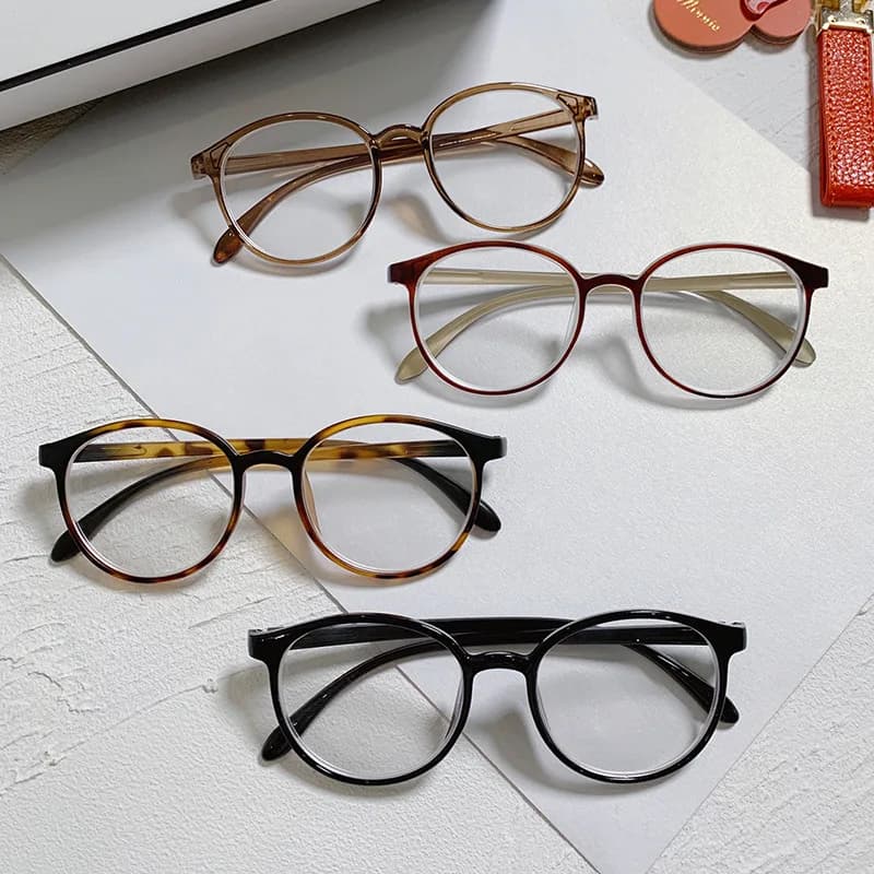 New Arrival Computer Glasses PC Frame Women Men Anti Blue Light Round Eyewear Blocking Glasses Optical Spectacle Eyeglass