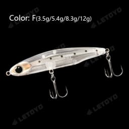 LETOYO Sinking Pencil 17g 12g-3.5g Artificial bait hard baits trout bass lures Wobblers for Pike fishing lure spinning stickbait