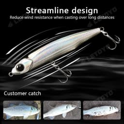 LETOYO Sinking Pencil 17g 12g-3.5g Artificial bait hard baits trout bass lures Wobblers for Pike fishing lure spinning stickbait