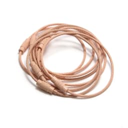 20-10pcs/Lot Stainless Steel Wire Keychain Ring key keyring for Luggage Tags 15cm Long Cable Loop Screw Lock Rope Outdoor Tools
