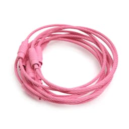 20-10pcs/Lot Stainless Steel Wire Keychain Ring key keyring for Luggage Tags 15cm Long Cable Loop Screw Lock Rope Outdoor Tools