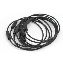 20-10pcs/Lot Stainless Steel Wire Keychain Ring key keyring for Luggage Tags 15cm Long Cable Loop Screw Lock Rope Outdoor Tools