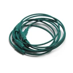 20-10pcs/Lot Stainless Steel Wire Keychain Ring key keyring for Luggage Tags 15cm Long Cable Loop Screw Lock Rope Outdoor Tools