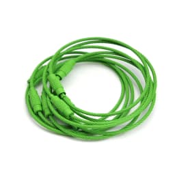 20-10pcs/Lot Stainless Steel Wire Keychain Ring key keyring for Luggage Tags 15cm Long Cable Loop Screw Lock Rope Outdoor Tools