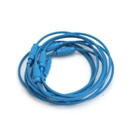 20-10pcs/Lot Stainless Steel Wire Keychain Ring key keyring for Luggage Tags 15cm Long Cable Loop Screw Lock Rope Outdoor Tools
