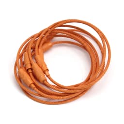 20-10pcs/Lot Stainless Steel Wire Keychain Ring key keyring for Luggage Tags 15cm Long Cable Loop Screw Lock Rope Outdoor Tools