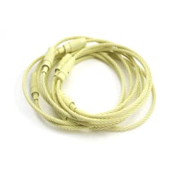 20-10pcs/Lot Stainless Steel Wire Keychain Ring key keyring for Luggage Tags 15cm Long Cable Loop Screw Lock Rope Outdoor Tools