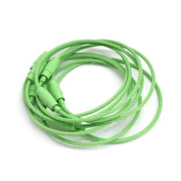 20-10pcs/Lot Stainless Steel Wire Keychain Ring key keyring for Luggage Tags 15cm Long Cable Loop Screw Lock Rope Outdoor Tools
