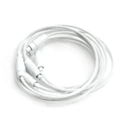 20-10pcs/Lot Stainless Steel Wire Keychain Ring key keyring for Luggage Tags 15cm Long Cable Loop Screw Lock Rope Outdoor Tools
