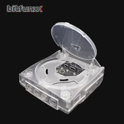 Bitfunx Replacement Plastic Shell Translucent Case for SEGA Dreamcast DC Retro Video Game Console Transparent Boxes
