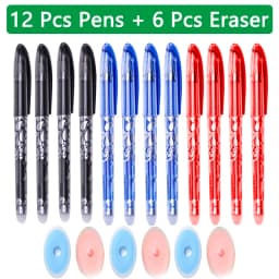 100 Pcs/set Kawaii Erasable Refill Erasable pens Gel Pen sketch Writing Stationery for Notebook school supplies cute kids pencil
