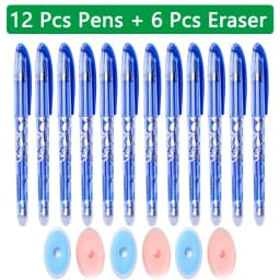 100 Pcs/set Kawaii Erasable Refill Erasable pens Gel Pen sketch Writing Stationery for Notebook school supplies cute kids pencil