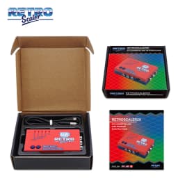 RetroScaler2x AV to HDMI® Converter and Line-doubler For Retro Game Consoles PS2 N64 NES Dreamcast Saturn MD1 MD2