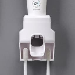 WIKHOSTAR Creative Lazy Automatic Toothpaste Dispenser Toothpaste Squeezer Toothbrush Holder Bathroom Accessories Storage Rack