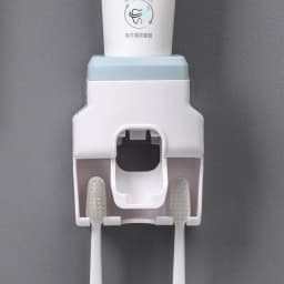 WIKHOSTAR Creative Lazy Automatic Toothpaste Dispenser Toothpaste Squeezer Toothbrush Holder Bathroom Accessories Storage Rack