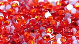 All Size SS3-SS60 Dark Siam Glass Flatback Rhinestone Glitter Deep Red Round Silver Bottom Glue On Crystal Diamond for Nail Art