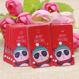 100pcs Kraft Paper Tags with Strings Handmade with Love Hang Tags Garment Tags for Candy/Gift/Cookies Display Packing Label Card