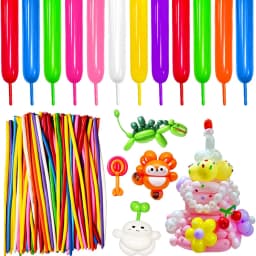 Long Strip Latex Balloon 100 PCS Red Green Yellow Blue Pink Mixed DIY Birthday Party Wedding Ballons Baby Shower Decoration