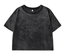 100% Cotton Washed T-Shirts For Women Loose O-Neck Crop Tops Y2k Street Female Clothes Summer Casual Vintage Short Sleeve Tees