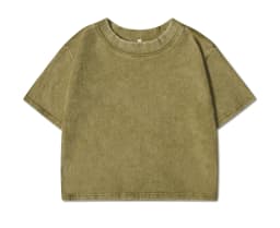 100% Cotton Washed T-Shirts For Women Loose O-Neck Crop Tops Y2k Street Female Clothes Summer Casual Vintage Short Sleeve Tees