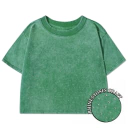 100% Cotton Washed T-Shirts For Women Loose O-Neck Crop Tops Y2k Street Female Clothes Summer Casual Vintage Short Sleeve Tees