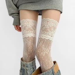 Black White Stockings Women Girls Thigh High Long Socks JK Japanese Leggings Summer Thin Loose Costumes Sweet Ballet Hosiery
