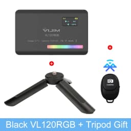 Ulanzi VL120 RGB Camera Light with Diffuser 2500-9000K CRI 95+ 3100mAh LED Video Light Panel for Camera Phone Photography Lights