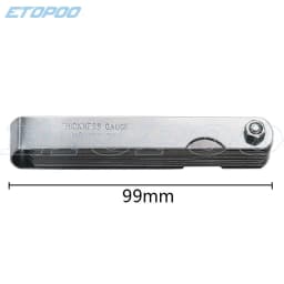0.04-0.88mm 32 Blades Feeler Gauge Metric Gap Filler Thickness Gage Measurment Tool 1-15mm Plug Feeler