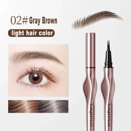 2Points Eyebrow Pencil Long Lasting Easy To Grip Eyebrow Tattoo Waterproof Thin Liquid Lying Silkworm Brow Pen Korean Makeup New