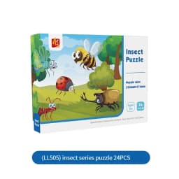 24PCS Kids Puzzle Cute Animal Undersea Cartoon Low Difficulty Drawing Small Challenge Educational Toys Gifts Kindergarten Toys