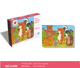 24PCS Kids Puzzle Cute Animal Undersea Cartoon Low Difficulty Drawing Small Challenge Educational Toys Gifts Kindergarten Toys